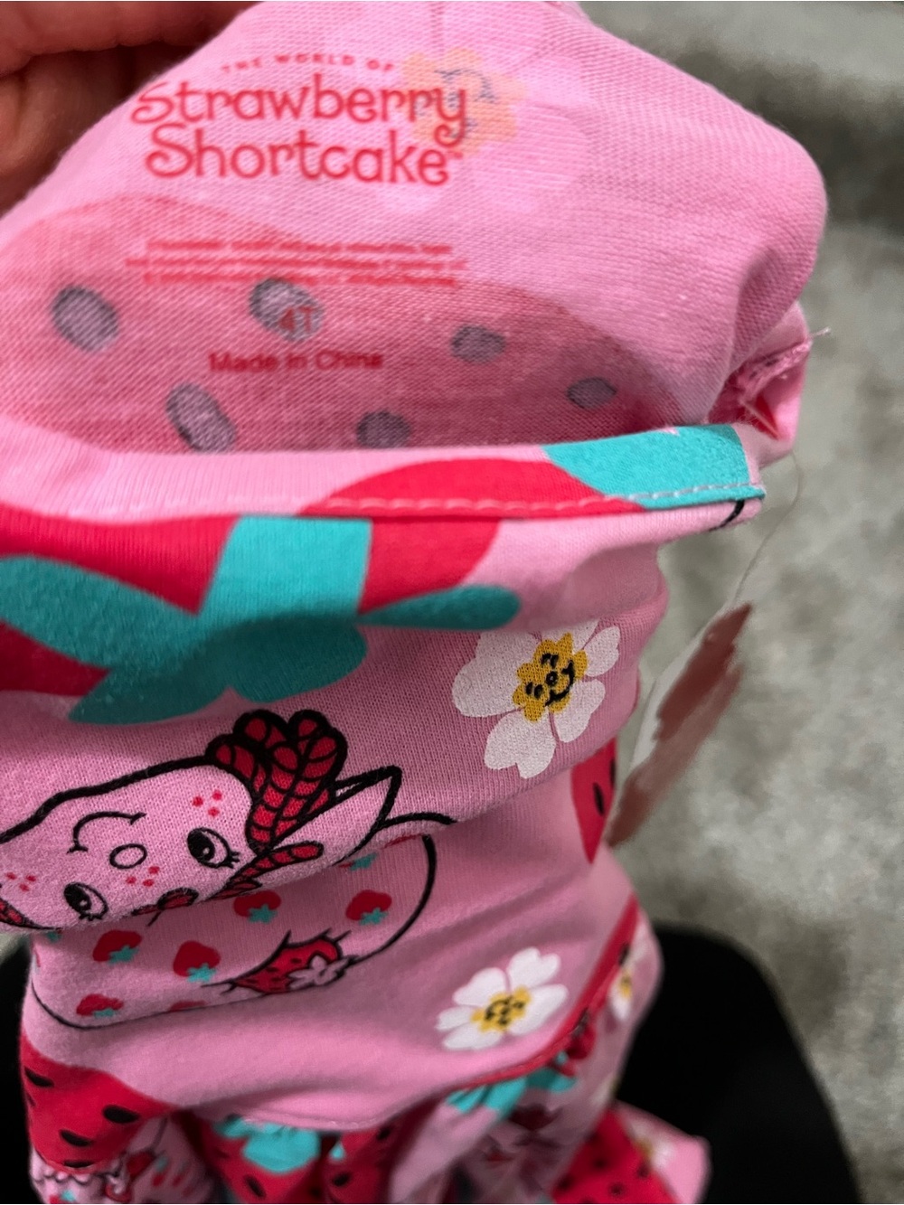 4T Pink Strawberry Shortcake Dress - Picture 4 of 4